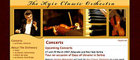 Веб-сайт оркестру «Київ-Класик»